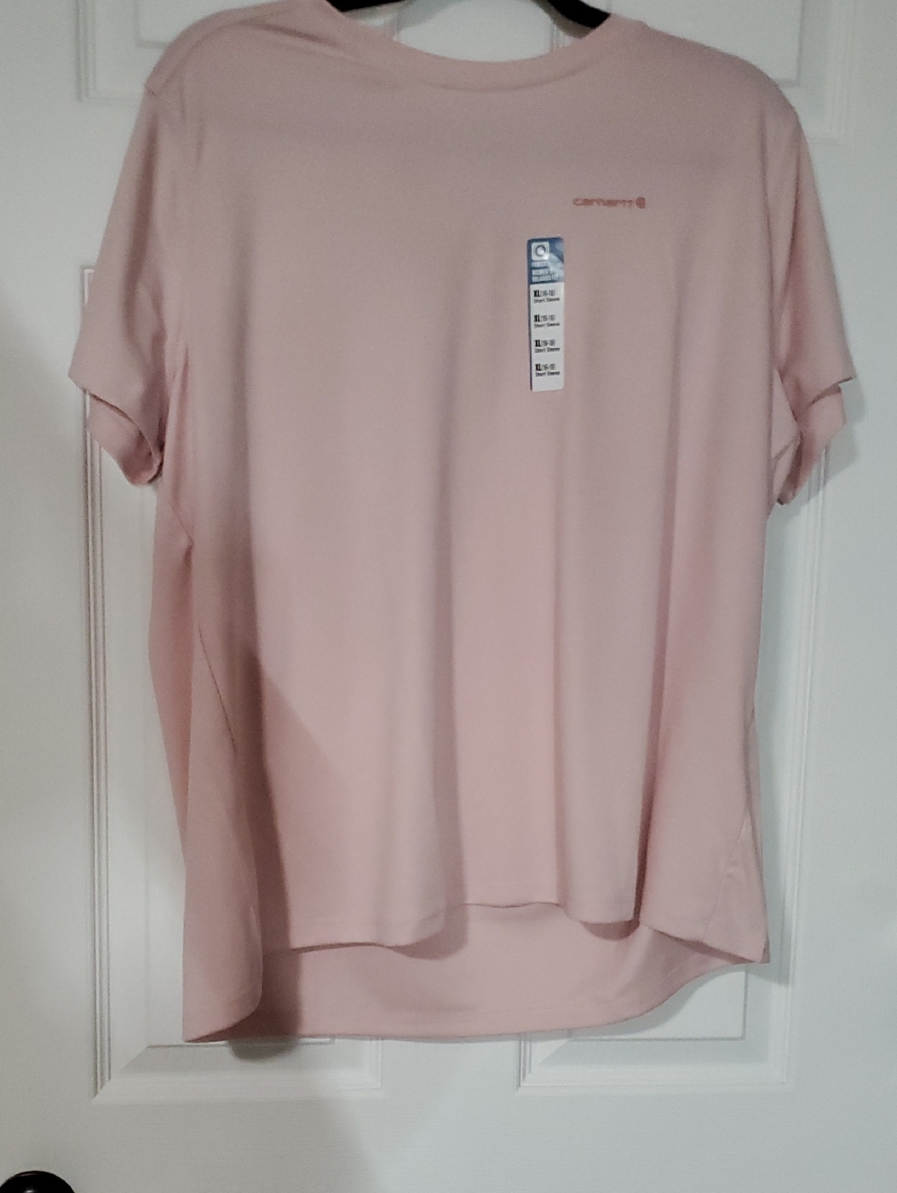 Carhartt Women's Light Pink Short-Sleeve Crew Tee